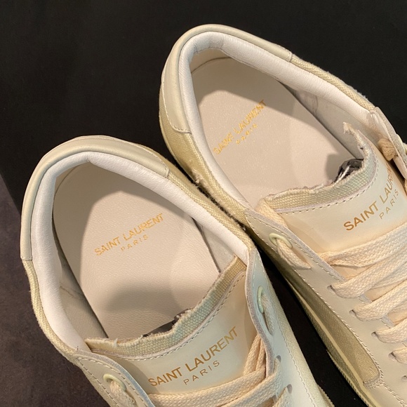 SAINT LAURENT SL06 COURT CANVAS SIGNATURE SNEAKER - Picture 5 of 6